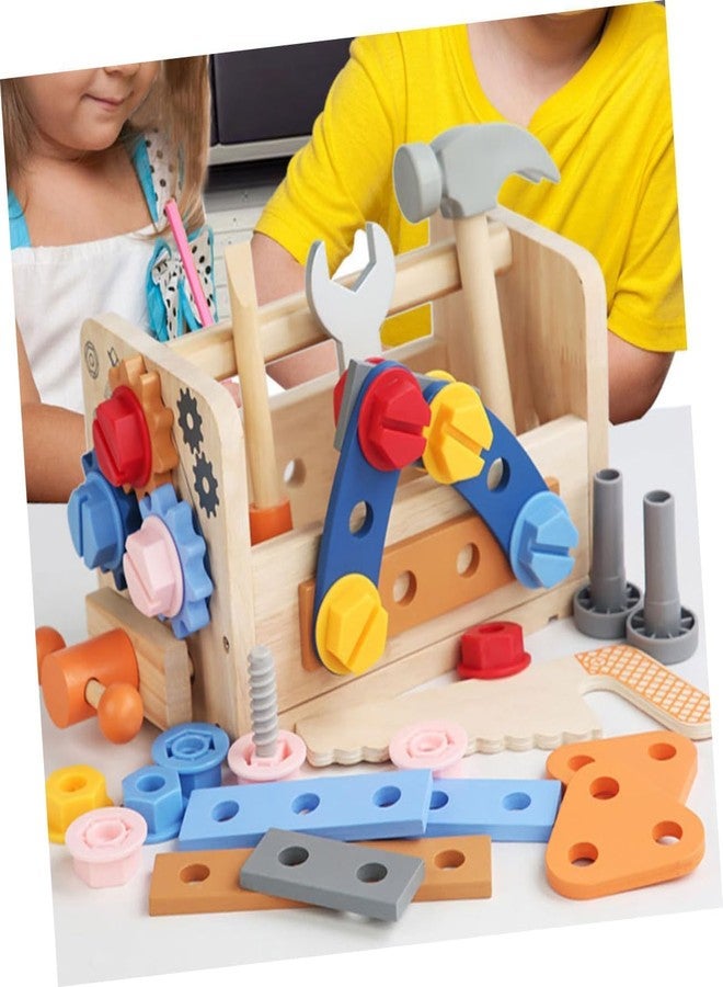 BeFunky Simulation Toolbox Toy for Kids | Tool Set for Kids Interactive Pretend Play Toy | Wooden Learning Toy for Children Toddler - Image 4